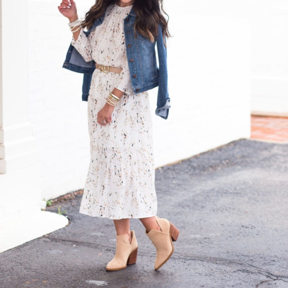 A new day long sleeved midi dress Size S